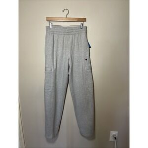 NWT Champion Men's Fleece Cargo Sweat Pants Oxford Gray Size Medium